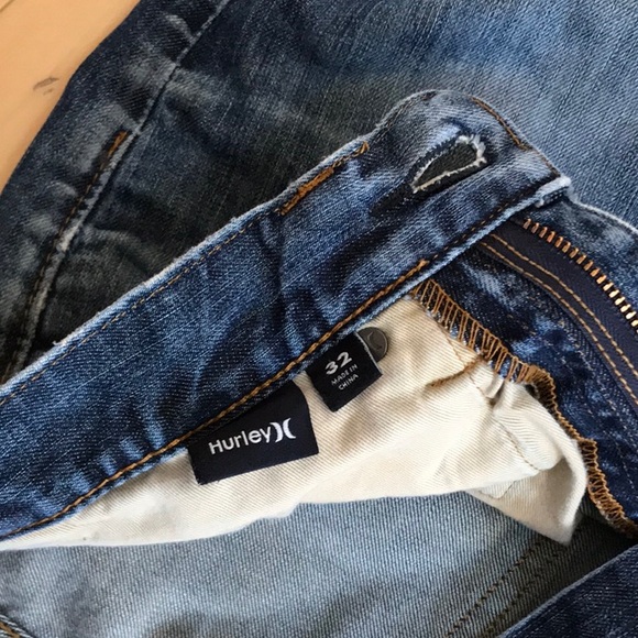 Men’s preowned vintage Hurley distressed jeans - regular fit- 32x28 - Picture 5 of 7